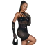 Сукня Star Night Sparkle Rhinestone Fishnet Dress, чорна - Фото №4
