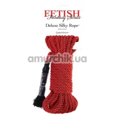 Верёвка Fetish Fantasy Series Deluxe Silky Rope, красная - Фото №1