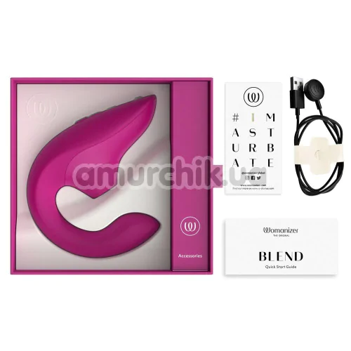 Вибратор Womanizer Blend, темно-розовый