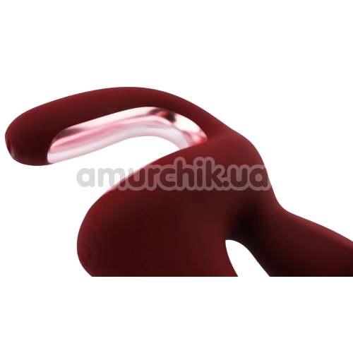 Вібратор з поштовхами Magic Motion Magic Duet, бордовий