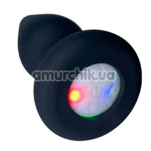 Анальная пробка с подсветкой Passion Play Light-up Buttplug S, черная