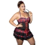 Костюм школьницы JSY Sexy Lingerie P61113, красно-черный: платье + трусики-стринги + лента для волос - Фото №4