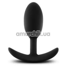 Анальная пробка Anal Adventures Platinum Vibra Slim Plug Medium, черная - Фото №1