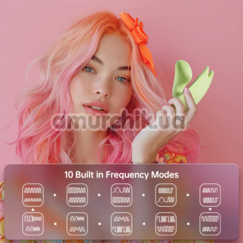 Вибратор Magic Motion Magic Umi, салатовый