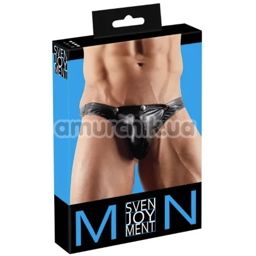 Труси-стрінги з заклепками чоловічі Svenjoyment Underwear 2110849, чорні