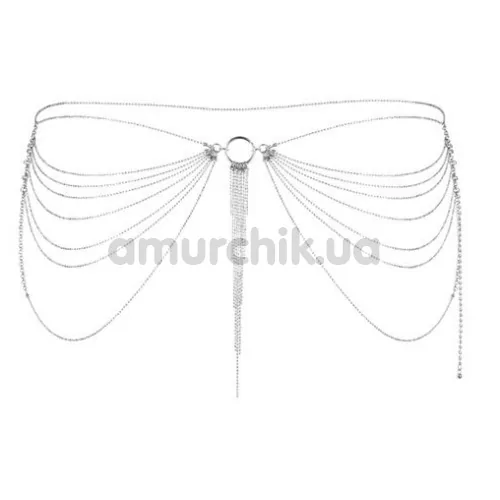 Прикраса для тіла Bijoux Indiscrets The Magnifique Collection Waist Chain, срібна - Фото №1