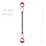 Фіксатори Easy Toys Bono Bondage Bar, червоні - Фото №5