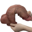 Фаллоимитатор Dual-Layered Silicone Nature Cock LV411081, коричневый - Фото №9