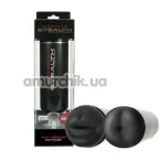 Мастурбатор Cyberskin Stealth Stroker Double Stroker Mouth & Anal, серый - Фото №1