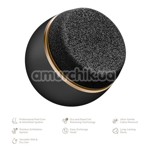 Шліфувальна пилка для стоп Geske Pumice Stone Callus Remover 7 in 1, чорно-золота