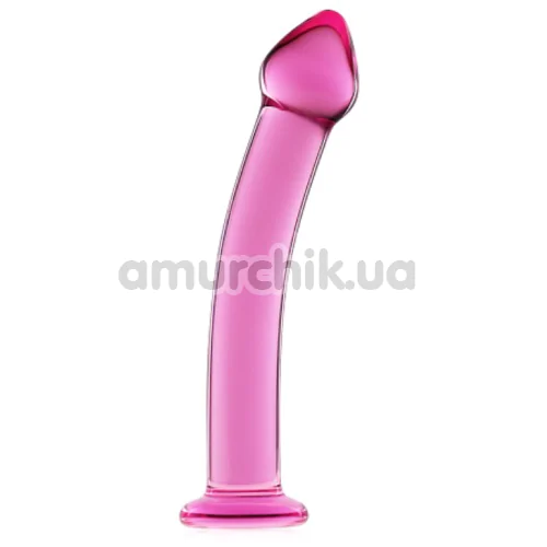 Фаллоимитатор LoveToy Glass Romance GS03, розовый - Фото №1