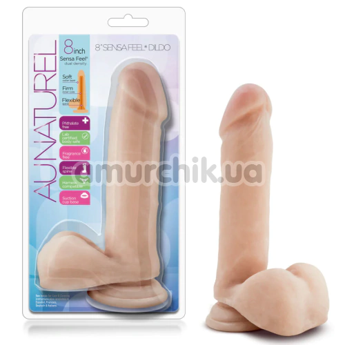 Фаллоимитатор Au Naturel Sensa Feel Dildo 8 Inch, телесный