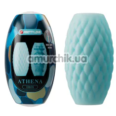 Мастурбатор Pretty Love Athena Eros, бирюзовый - Фото №1