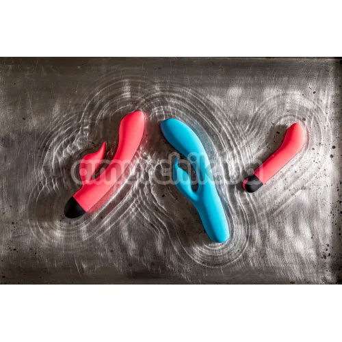 Вібратор з пульсацією Virgite Vibes Rabbit And Vibrator With Tapping V9, рожевий