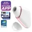 Симулятор орального сексу з вібрацією для жінок Satisfyer Love Triangle, білий - Фото №3