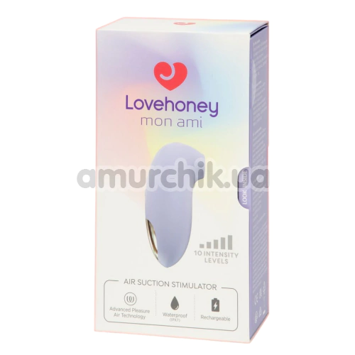 Симулятор орального секса для женщин Lovehoney Mon Ami Air Suction Stimulator, фиолетовый