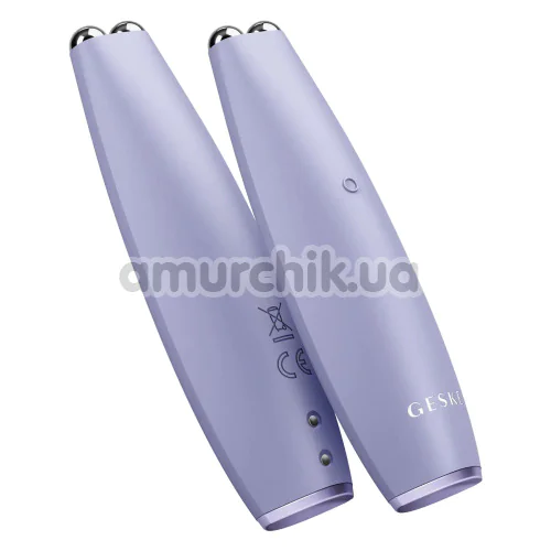 Микротоковая ручка для подтяжки кожи лица Geske MicroCurrent Face-Lift Pen 6 in 1, сиреневая