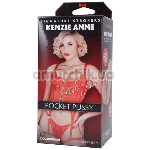 Искусственная вагина Signature Strokers Kenzie Anne Pocket Pussy, телесная