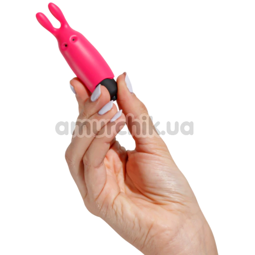 Клиторальный вибратор Crushious O-Pet Pocket Vibe Bunny, розовый