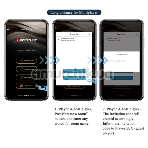 Вібратор-метелик Pretty Love Aethon, рожевий