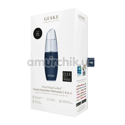 Зволожувач для шкіри обличчя Geske Facial Hydration Refresher 4 in 1, темно-синій