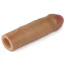 Насадка на пеніс Revolutionary Silicone Nature Extender 1, коричнева - Фото №2