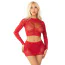 Комплект Leg Avenue Wildest Dreams Crop Top And Skirt Set, красный: топ + юбка - Фото №1