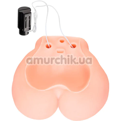 Искусственная вагина и анус с вибрацией Kokos Onahole 001 Real Vagina Adel, телесная