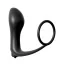 Виброкольцо со стимулятором простаты Anal Fantasy Collection Ass-Gasm Cockring Vibrating Plug, черное - Фото №1