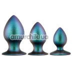 Набор анальных пробок Anal Adventures Matrix Metaverse Plug Kit, бирюзовый - Фото №1
