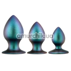 Набір анальних пробок Anal Adventures Matrix Metaverse Plug Kit, бірюзовий - Фото №1