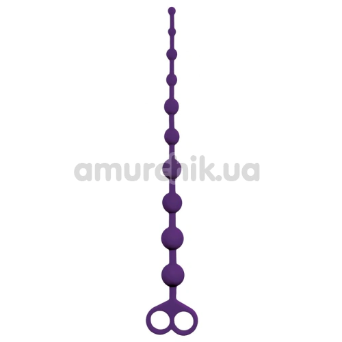 Анальная цепочка Virgite Essentials Anal Beads E3, фиолетовая