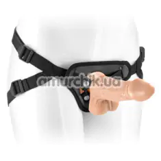 Страпон Real Body Strap-On Mike, тілесний - Фото №1