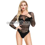 Боді Star Night Sparkle Net Rhinestone Bodysuit, чорне - Фото №1