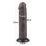 Фаллоимитатор Sliding-Skin Dual Layer Dong 8 без мошонки, коричневый - Фото №5