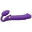 Безремневой страпон с вибрацией Strap-On-Me Vibrating Bendable Strap-On XL, фиолетовый - Фото №1