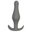 Анальна пробка Cheeky Love Silicone Plug With T-Handle, сіра - Фото №1