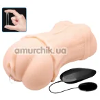Штучна вагіна з вібрацією Crazy Bull 3D Vagina BM-009199ZK, тілесна - Фото №1