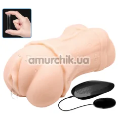 Искусственная вагина с вибрацией Crazy Bull 3D Vagina BM-009199ZK, телесная - Фото №1