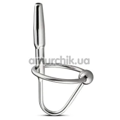 Уретральна вставка Unbendable Sperm Stopper Hollow Ring SIN008, срібна - Фото №1