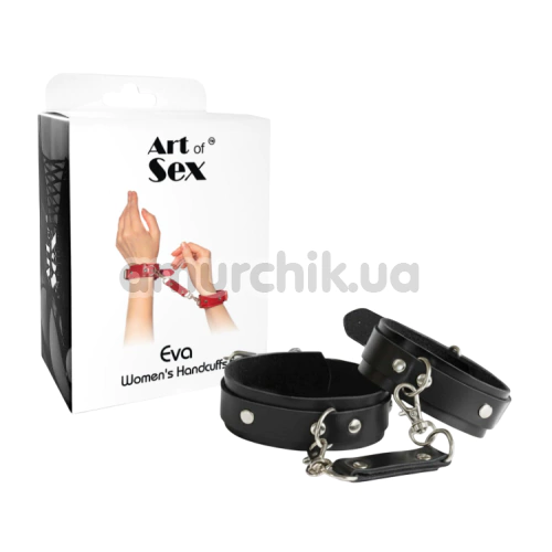 Фіксатори для рук Art of Sex Eva Leather, чорні