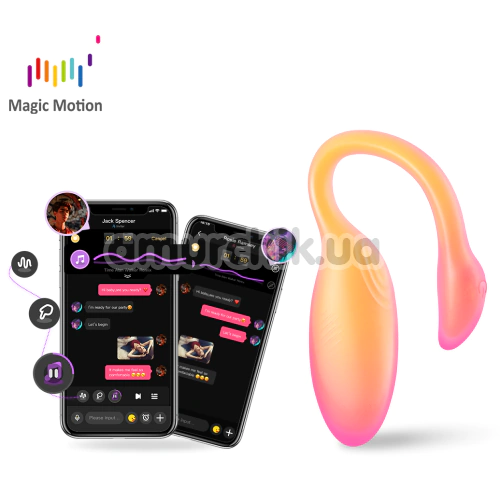 Вибратор Magic Motion Magic Flamingo Max, оранжево-розовый