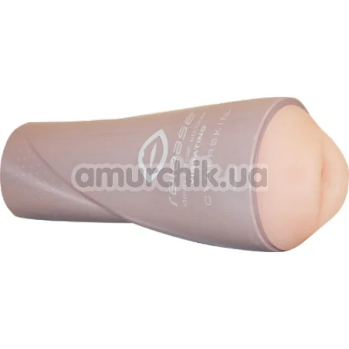Симулятор орального сексу з вібрацією Cyberskin Release Deep Throat Stroker Vibrating, тілесний