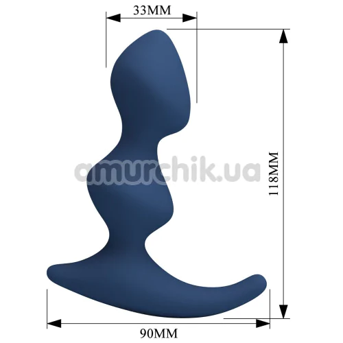 Стимулятор простати MR Play David Silicone Prostate Massager, синій