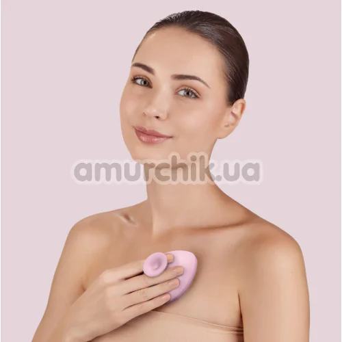 Щетка для тела Geske Body Brush 4 in 1 Suction Mount, светло-розовая