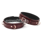Фіксатори для ніг Liebe Seele Wine Red Leather Thigh Cuffs with Rose Gold Hardware S, бордові - Фото №1