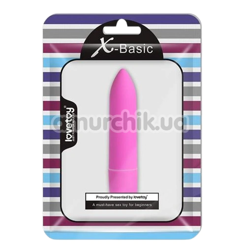 Вибратор X-Basic Bullet Long, розовый