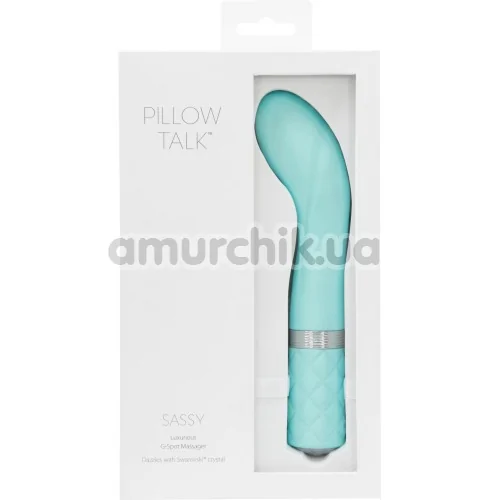 Вибратор для точки G Pillow Talk Sassy, бирюзовый