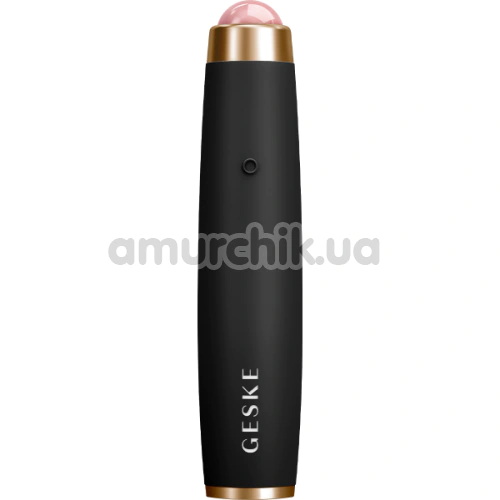 Ультразвуковая ручка-массажер для лица Geske Sonic Rose Quartz LED Depuffing Pen 8 in 1, серая - Фото №1