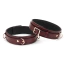 Фіксатори для ніг Liebe Seele Wine Red Leather Thigh Cuffs with Rose Gold Hardware S, бордові - Фото №1